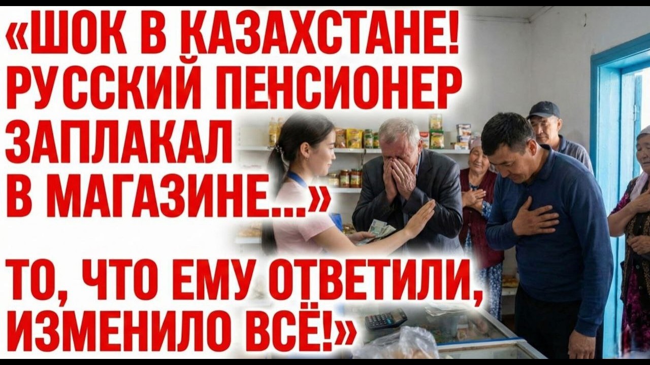 «ШОК В КАЗАХСТАНЕ: Русский пенсионер зашел в сельский магазин... То, что ему ответили...