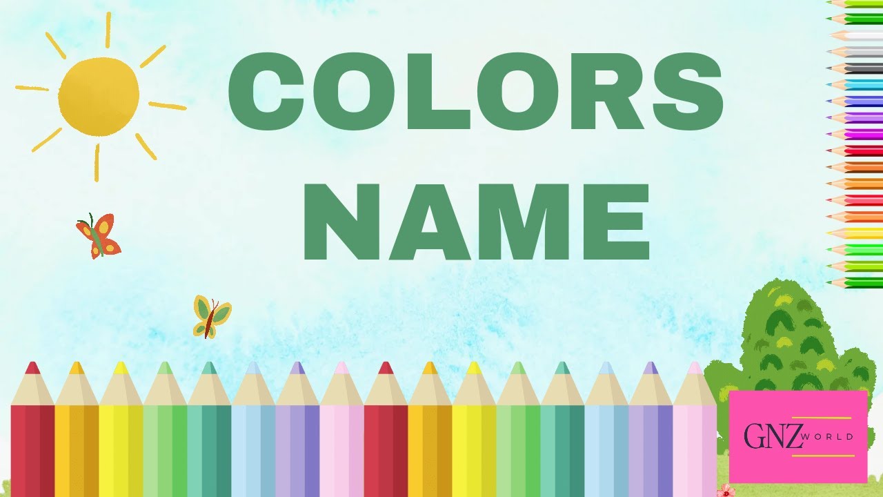 Colors name with spelling | Learn Colors | Name of colours | Let's Learn The Colors