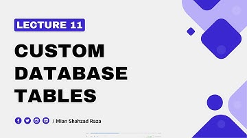 Lecture 11 - How to Create Database Tables in WordPress - WP Plugin Development Course 2025