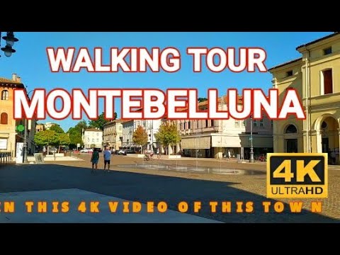 MONTEBELLUNA WALKING TOUR - ITALY  -  4K 2021