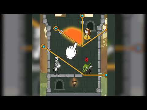 Stickman Legendary Knight: Puxar Pin Level Up
