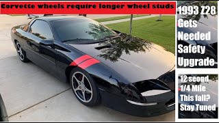 z28 wheel stud upgrade/installation ARP press in wheel studs give more bite to lugs