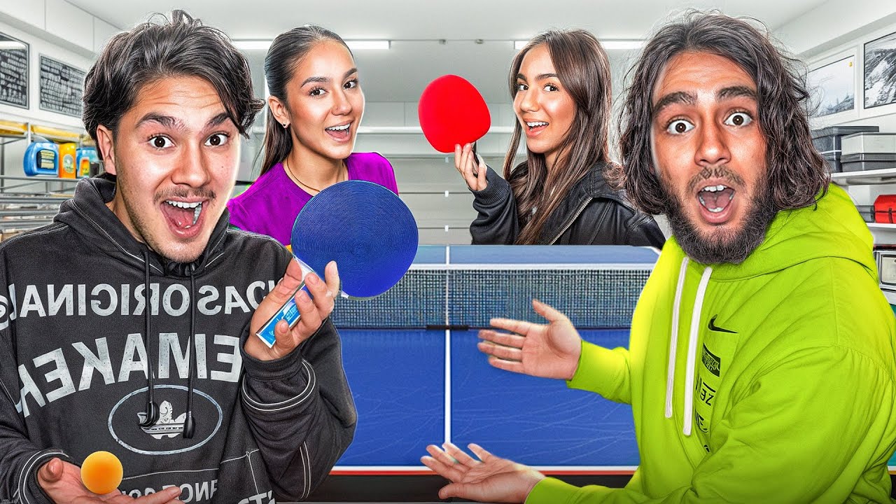 ON S’AFFRONTE AU PING PONG AVEC NOS SŒURS ! (je rage fort mdrr) 