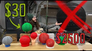 Can we recreate the $2500 airless basketball on a Hobbyist 3D Printer?