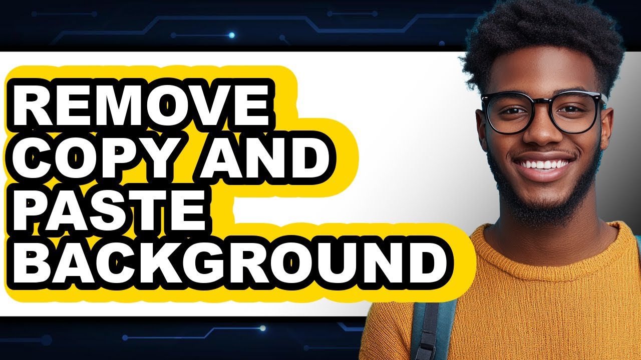 How to Remove Copy and Paste Background (only Way) - YouTube