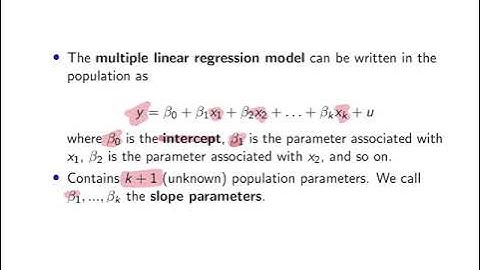 3.1 Multiple Linear Regression