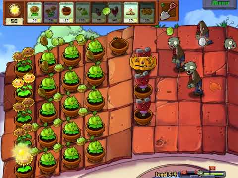 Plants vs. Zombies (PC) - Level 5-4 - Coffee Bean
