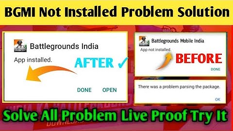 BATTLEGROUND MOBILE INDIA Not Installed Problem Solution | How To Fix BGMI Not Install Problem