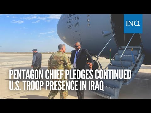 Pentagon chief pledges continued U.S. troop presence in iraq
