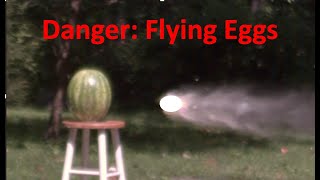 Egg Target Practice at  300 mph   (483 km/h)