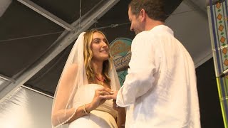 Jazz Fest Vows: Couple Ties the Knot in the Gospel Tent