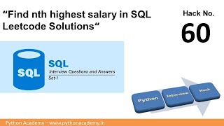 How to find nth highest salary in SQL
