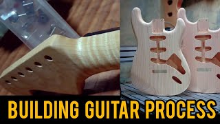 Building a Guitar - Process of Making Electric Guitar @CALVGITAR