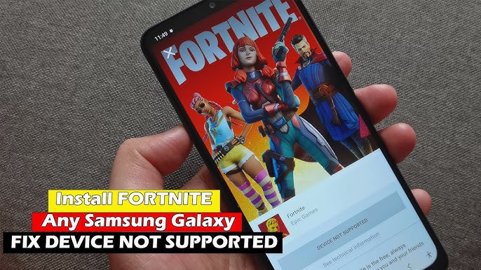 Fortnite mobile problem: the epic games app say device not supported :  r/FortNiteMobile