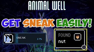 Animal Well Sneak Tutorial | How to get the Rare Achievement/Trophy less than 3% of Players Have!