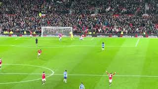 Bruno Fernandes Goal - Man Utd vs Brighton - My View - Old Trafford - 15.02.2022