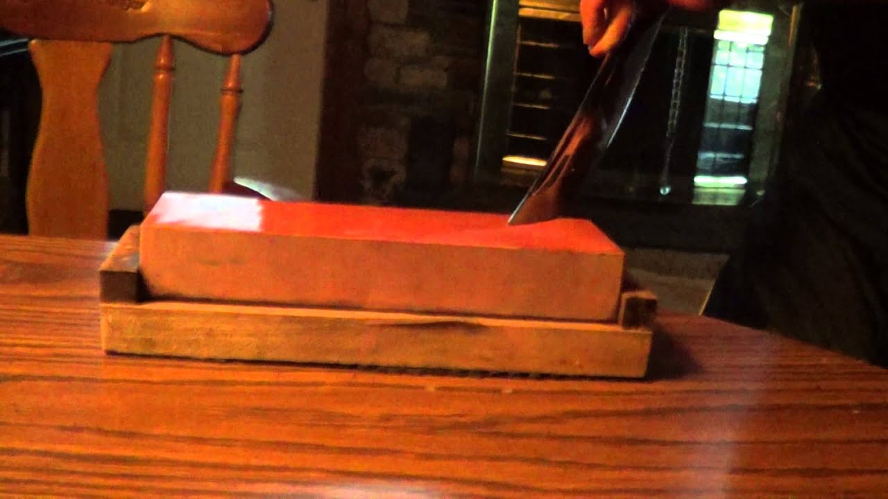 sharpening a katana 002 YouTube