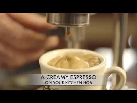 Kamira Cafetera de Espresso Italiana sin cápsulas ni saquitos de café 1 2  Tazas - YouTube