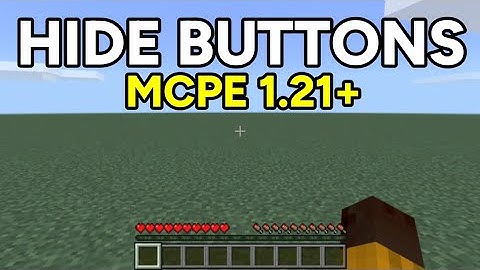 Hide Buttons + Quick Craft + F1 Button for Minecraft PE 1.21+