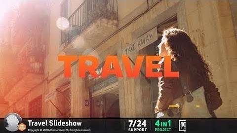 Travel Slideshow | Free Download After Effects Template | Tutorial