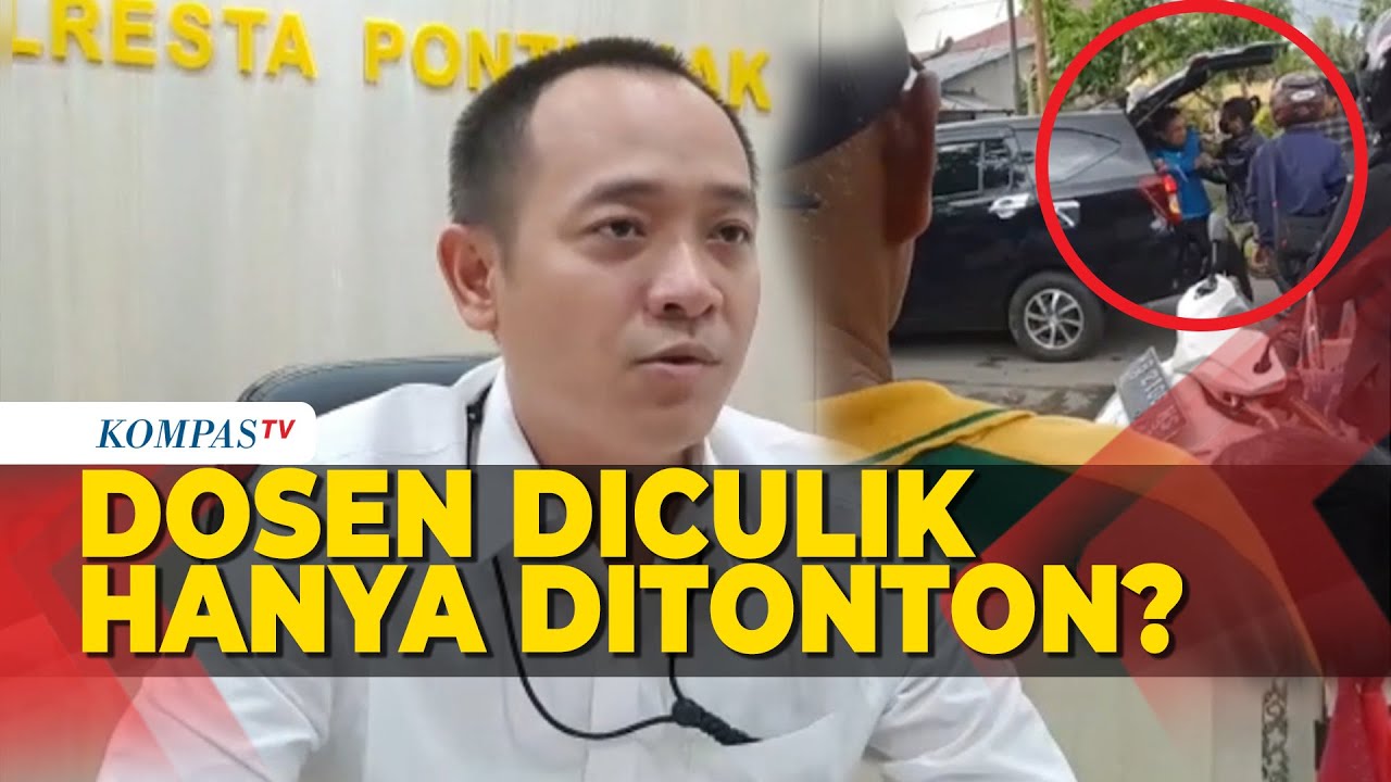 Video Amatir Dosen Diculik 7 Mahasiswa di Pontianak, Warga Hanya Menonton?
