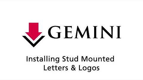 Installing Stud Mounted Letters & Logos