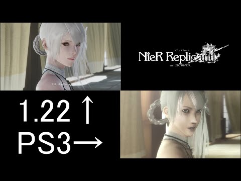 ニーアレプリカントOP　PS3、ver1.22比較【NieR Replicant 】