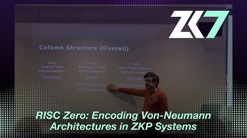 ZK7: RISC Zero: Encoding Von-Neumann Architectures in Zero-Knowledge Proof Systems - Risc0