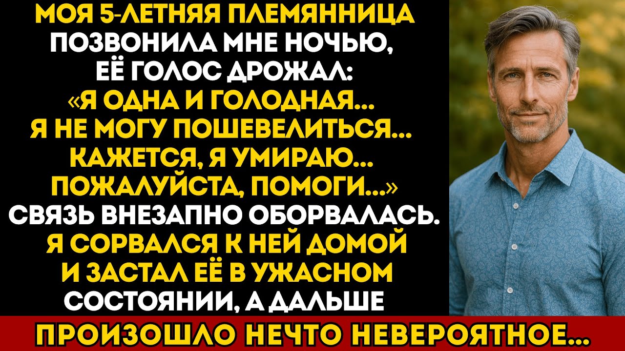 Моя 5-летняя племянница звонила в отчаянии:«Я одна и голодная… Пожалуйста, дядя!»