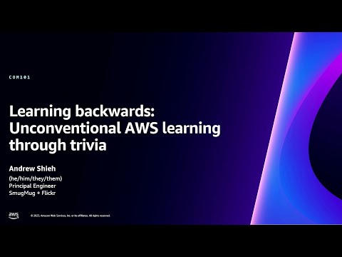 AWS re:Invent 2023 - Learning backwards: Unconventional AWS learning through trivia (COM101) Episode cover