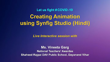 Webinar on ICT tools : Creating Animations using Synfig Studio ( Hindi )