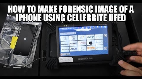 Hoe maak je een forensisch beeld van een iPhone met Cellebrite UFED