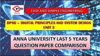 Digital Principle and System Design | Unit 3 | Important Questions | CS8351