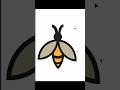 Minimal Bee Vector Art | Illustrator Short Tutorial | #shorts #BeeVectorArt #IllustratorTutorial