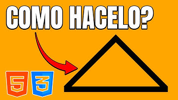 ✅ Crear un triángulo con HTML y CSS: paso a paso