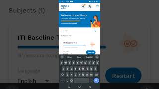 Quest App Base Line Test Learning Demo