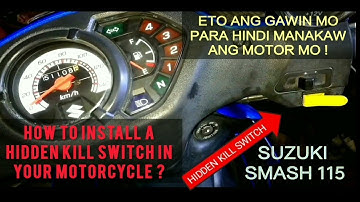 HOW TO INSTALL A HIDDEN KILL SWITCH II YOUR MOTORCYCLE ? ANTI THEFT FOR  MOTORCYCLE INSTALLATION