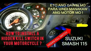 HOW TO INSTALL A HIDDEN KILL SWITCH II YOUR MOTORCYCLE ? ANTI THEFT FOR  MOTORCYCLE INSTALLATION