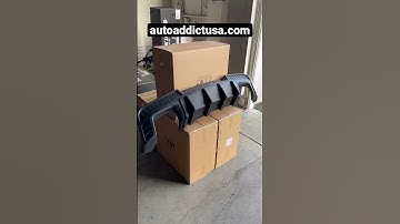 Matte Black Evo Diffuser for 14-15 Camaros @AutoAddictUSA #autoaddictusa #chevroletcamaro