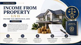 Income from Property | Section 15 Income Tax Ordinance 2001 | Tax Return & Double Entry Bookkeeping