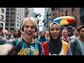 Firefly 1  NPCs Glitching in Real Life Prompt  A hyper realistic crowded city street where every hum