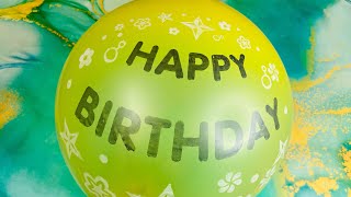 Blowing Up Gaint Happy Birthday Balloon Asmr Big Yellow Balloon Asmr Big Balloon Show