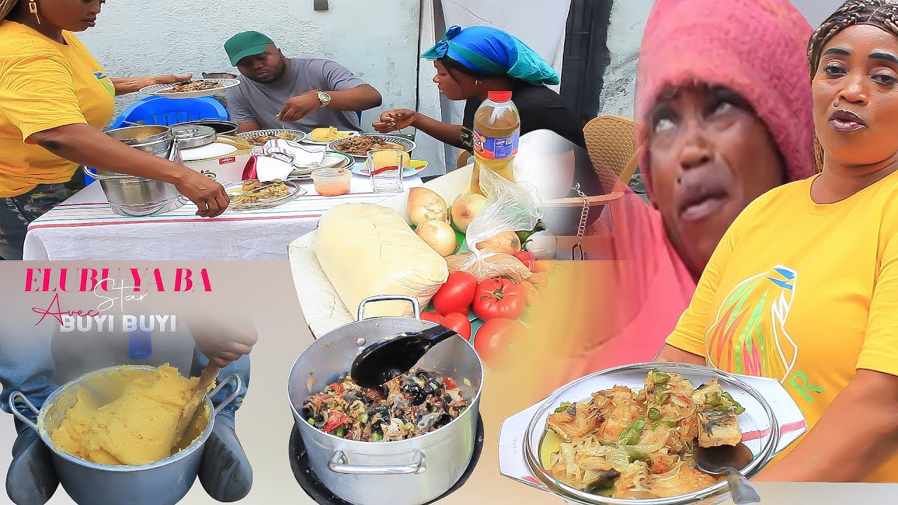 🥗 ELUBU YA BA STARS Avec BUYI BUYI ALAMBI MAGNIFIQUE RECETTE ALOBELI PE THÉÂTRE NDENGE EKOMI🥗