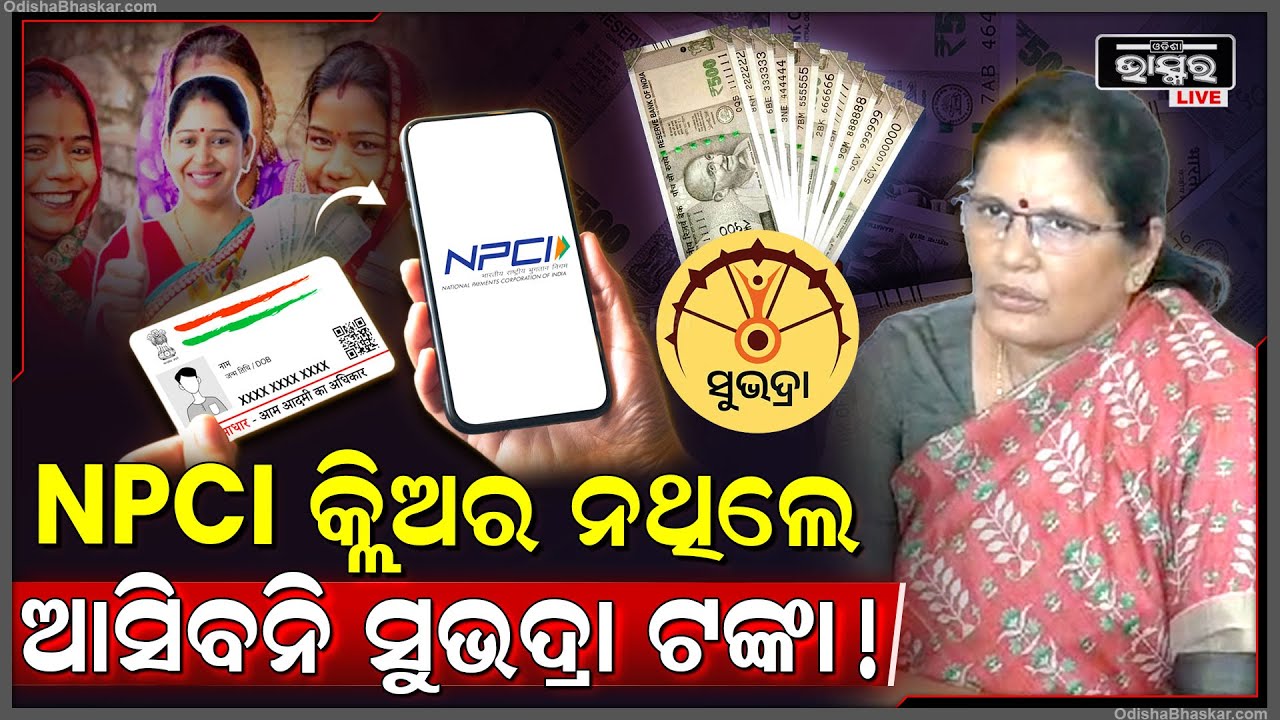 NPCI କ୍ଲିଅର ନଥିବାରୁ ୯ ତାରିଖରେ ଆସିଲାନି ସୁଭଦ୍ରା ଟଙ୍କା ! ବୁଝନ୍ତୁ କ'ଣ କଲେ ଆସିବ ଟଙ୍କା...subhdra yojana