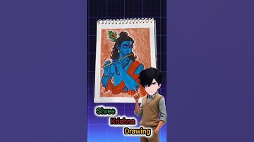 Little Krishna Painting 🎨 #shorts #art #drawing #krishna #littlekrishna