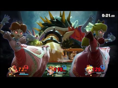 スマブラSP  キーラ配下デイジー　ピーチ　手前やられ