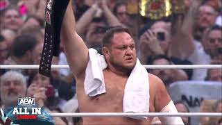 Samoa Joe's Epic Entrance at AEW: All In London from Wembley Stadium