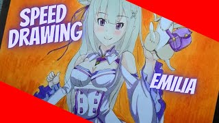 Speed Drawing - Emilia [ Re:Zero ]