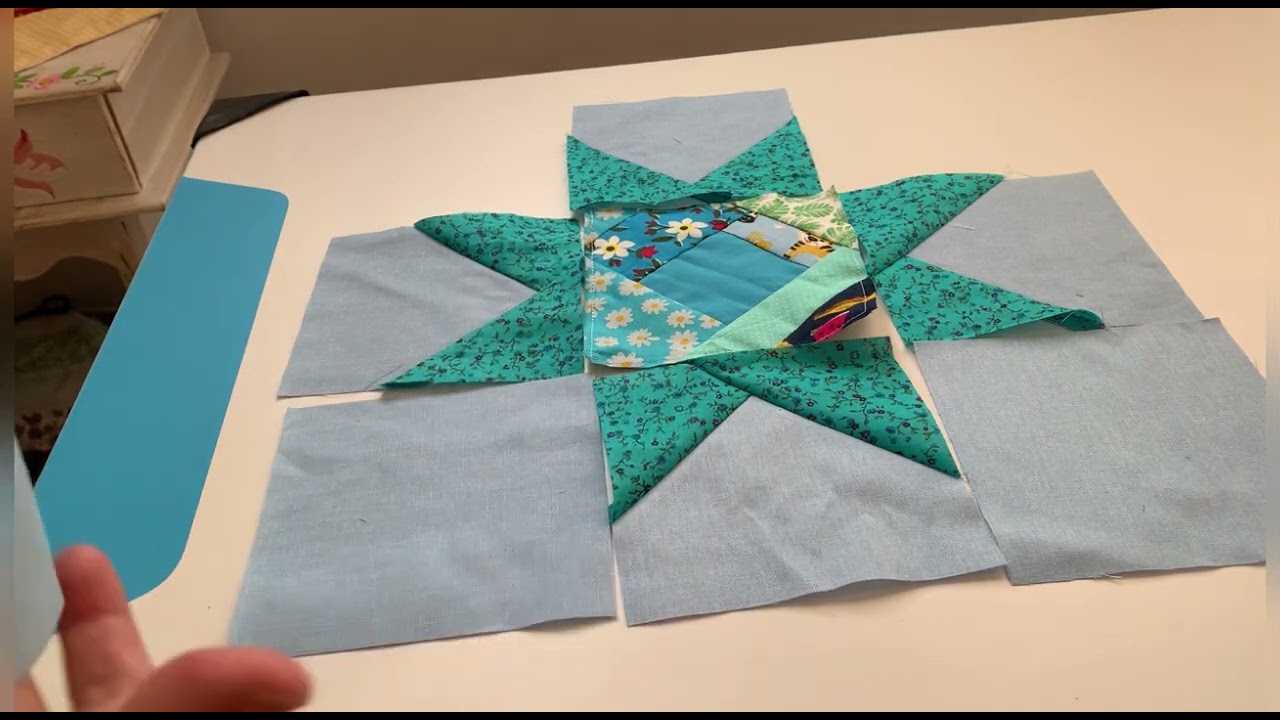 Colcha estrela - parte 2 - retalhos