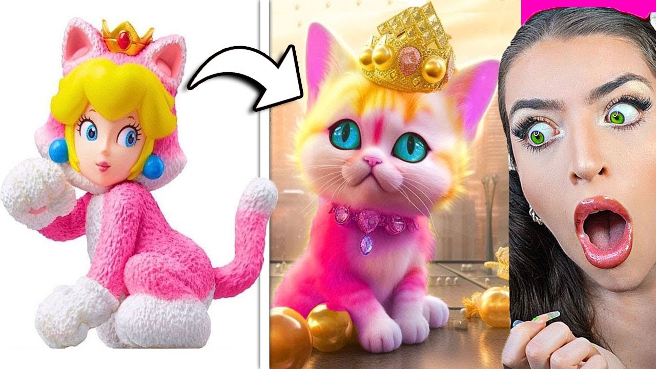 SUPER MARIO BROS Movie Characters as KITTENS!? (AMAZING